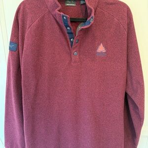 Greg Norman Burgundy Pullover Sweater w Bretton Woods Logo
